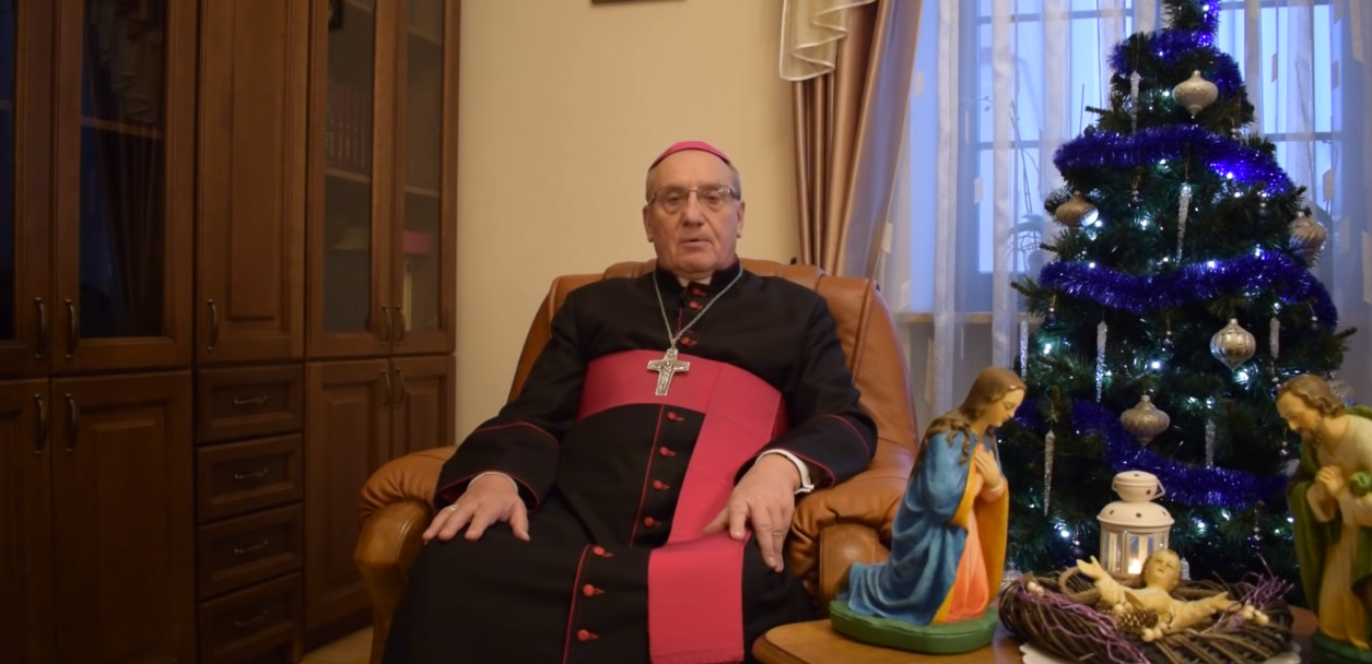 Пажаданні на Божае Нараджэнне кс. арцыбіскупа Тадэвуша Кандрусевіча