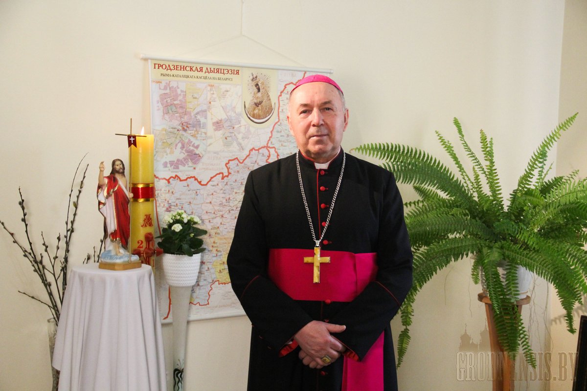 Велікодныя віншаванні біскупа Аляксандра Кашкевіча вернікам гродзенскай дыяцэзіі