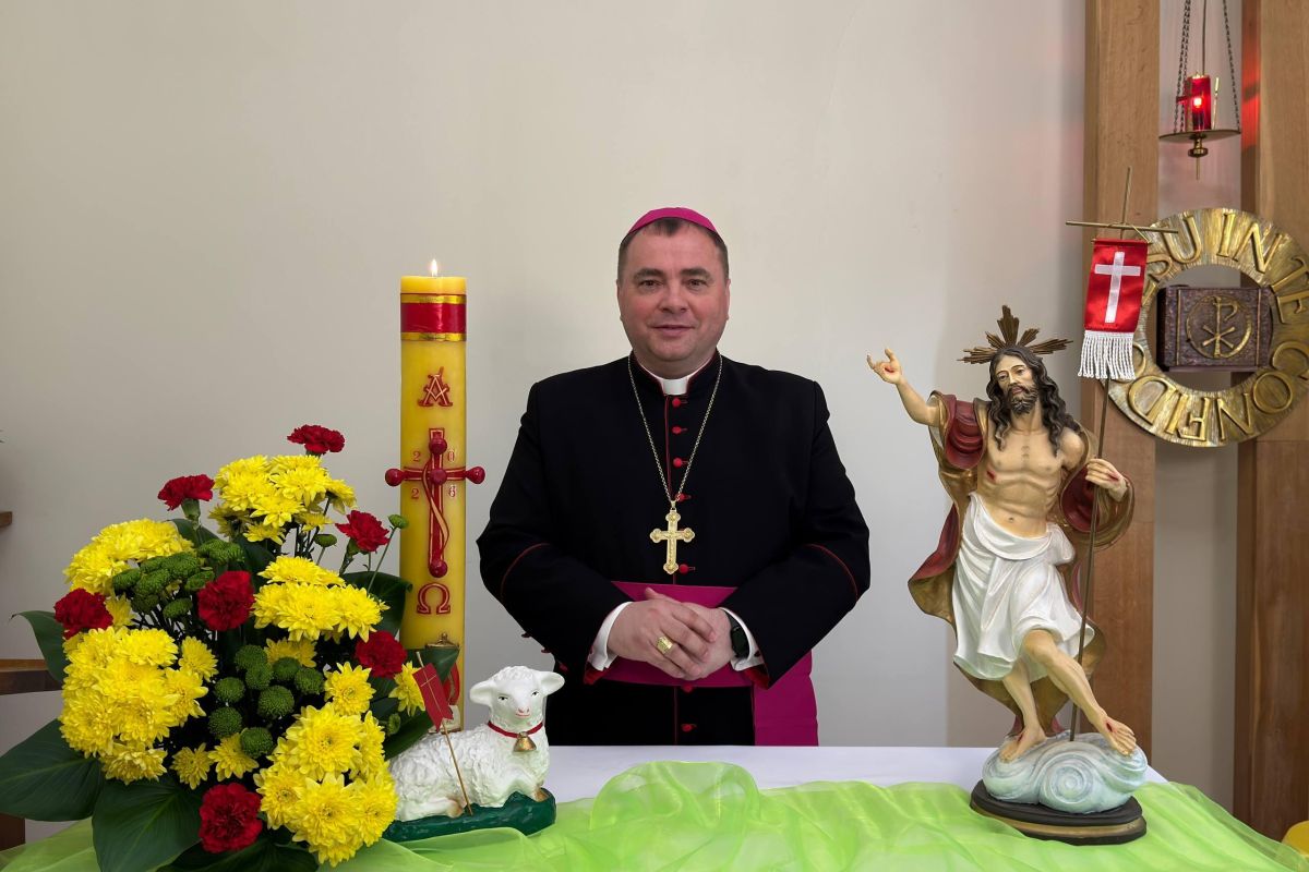 Велікодныя віншаванні біскупа Уладзіміра Гуляя вернікам Гродзенскай дыяцэзіі